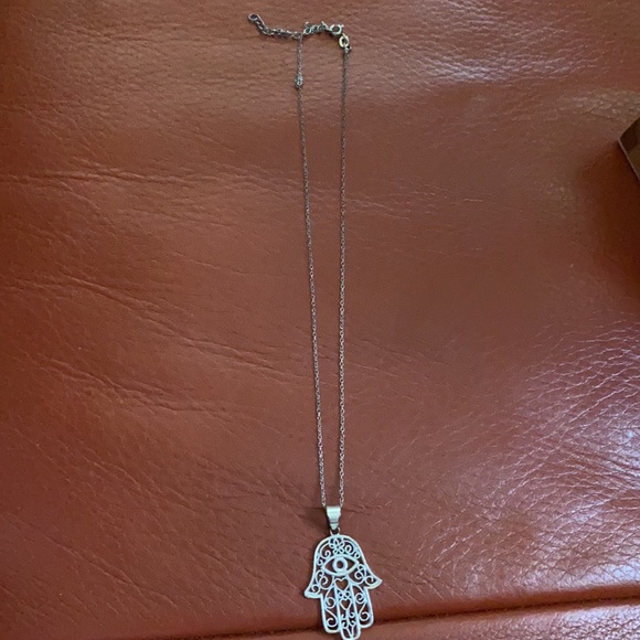Jewelry - Sterling silver hamsa necklace